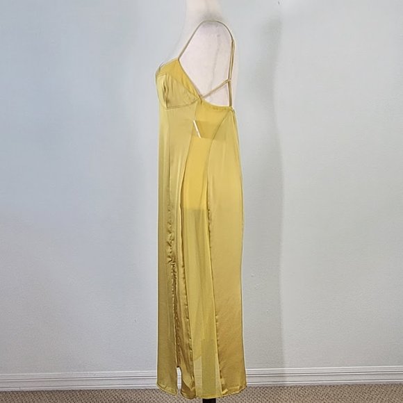 FREE PEOPLE INTIMATELY city cool midi slip dress Sz S NEW - Picture 6 of 11